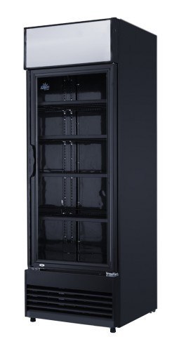 Szafa chłodnicza przeszklona RQ416-BLACKS | 382 l | czarna