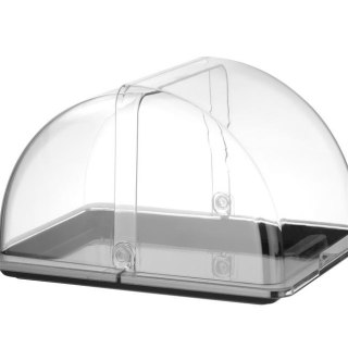 Witrynka roll-top Hendi GN 1/2 czarna, 325x265 mm – prostokątna