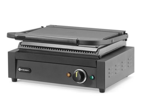 Grill kontaktowy ryflowany Hendi 2200 W – widok z przodu - 263617