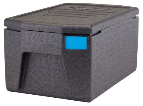 EPP180LH110 Czarny pojemnik termoizolacyjny Cambro Cam GoBox GN 1/1 – model 46 L zamknięty