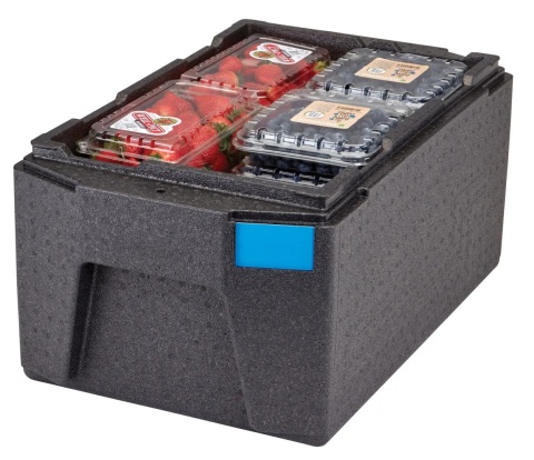 Czarny pojemnik termoizolacyjny Cambro Cam GoBox GN 11 – model 46 L EPP180LH11