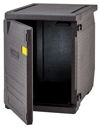 Pojemnik termoizolacyjny 155L Cam GoBox – Cambro, ładowany od przodu bez prowadnic, czarny, 770×540×687 mm