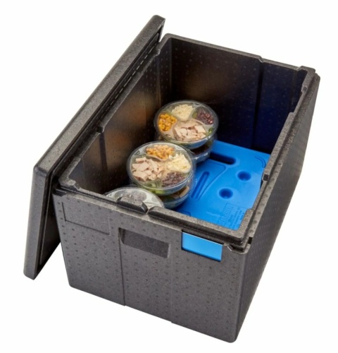 Czarny pojemnik termoizolacyjny Cambro Cam GoBox XL GN 1/1 – model 64,5 L - EPP180XLT110
