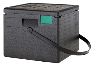 Pojemnik termoizolacyjny Cam GoBox na pizzę – Cambro, 6x Ø 320 mm, czarny, 410×410×339 mm