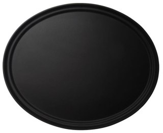 Taca do serwowania Camtread owalna 685x560 mm, czarna, antypoślizgowa – Cambro