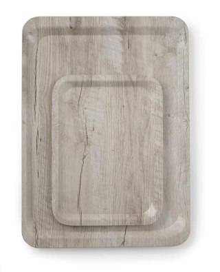 Taca do serwowania 240x340 mm, jasne drewno, laminat z melaminy, antypoślizgowa – AmerBox