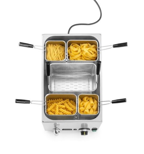 Urządzenie do gotowania makaronu 25L – Hendi, stal nierdzewna + 5 koszy, 3500 W, 601x326x279 mm