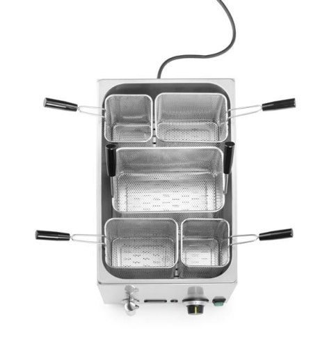 Urządzenie do gotowania makaronu 25L – Hendi, stal nierdzewna + 5 koszy, 3500 W, 601x326x279 mm