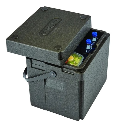 Wnętrze pojemnika termoizolacyjnego Cam GoBox Cambro 35 L na napoje