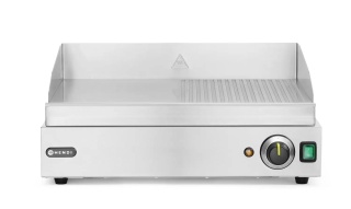 GRILL ELEKTRYCZNY KONTAKTOWY PŁYTA 1/2 GŁADKA 1/2 RYFLOWANA HENDI 2400 W