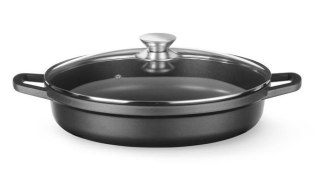 Garnek z powłoką nieprzywierającą, HENDI, 4,3L, czarny, 425x332x(H)70mm