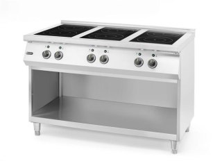Kuchnia indukcyjna gastronomiczna Hendi 6 pól – 400V/25,5 kW, 1200×700×890 mm