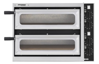 Piec do pizzy Prismafood Basic 2/40 Vetro 2 komorowy, 230V/2400W, 567x428x428 mm