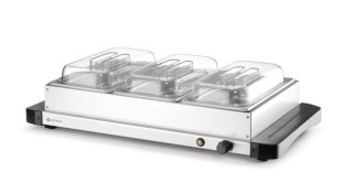 Podgrzewacz elektryczny Hendi – 3 pojemniki GN 1/3, 400 W, 657x381x161 mm