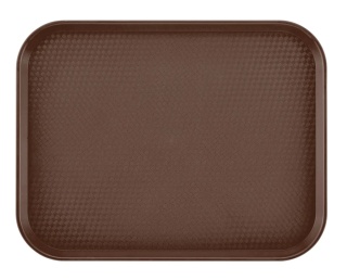 Taca fast food 355x457 mm brązowa z polipropylenu – Cambro
