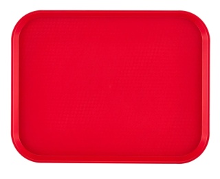 Taca fast food 355x457 mm czerwona z polipropylenu – Cambro