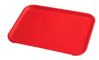 Taca fast food 355x457 mm czerwona z polipropylenu – Cambro