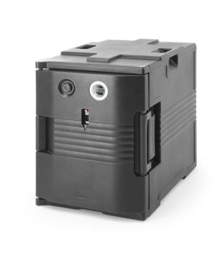 Pojemnik termoizolacyjny GN 1/1 z funkcją podgrzewania ładowany od frontu, AmerBox 707692, 200W, 477x680x620 mm