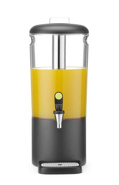 425015 Elementy stalowe i ABS - dyspenser do soku czarny 8L