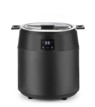 Kociołek do zupy Waterless 10L, 450W czarny, cyfrowy – HENDI 860564 – ⌀330x398 mm