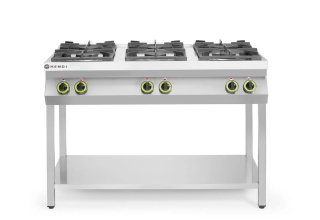 Kuchnia gazowa 6-palnikowa na podstawie otwartej - Hendi Kitchen Line, 28,5 kW, 1200x700x900 mm