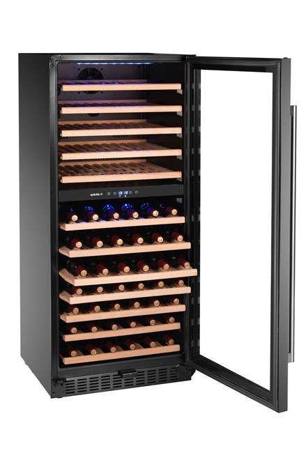 Lodówka do wina Arktic 237120 – półki bukowe wysuwane