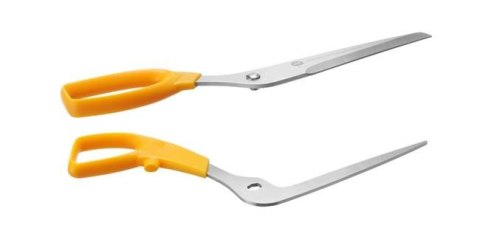 Ostrza ze stali nierdzewnej nożyc HENDI – detal produktu.