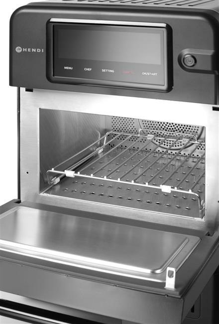 Piec konwekcyjno-mikrofalowy CombiTurbo 18 L – Hendi 281277 3000 W, 230V, 402 × 735 × 608 mm