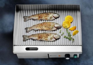 Płyta grillowa żebrowana HENDI Budget Line – 3000 W, 550x430 mm, stal nierdzewna