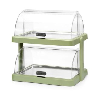 Podwójna witrynka chłodząca roll-top Duo UNIQ Hendi, zielona, 480x355x480 mm – kolekcja Robert Bronwasser