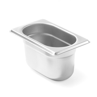 Pojemnik GN 1/9 1,3 L – Hendi 800744 Budget Line stal nierdzewna 176×108×150 mm