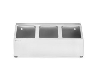 Stojak do pojemników GN 1/6 ze stali nierdzewnej 512x245x215 mm Hendi 820032