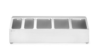 Stojak do pojemników GN 1/6 i GN 1/9 ze stali nierdzewnej 745x245x215 mm Hendi 820049