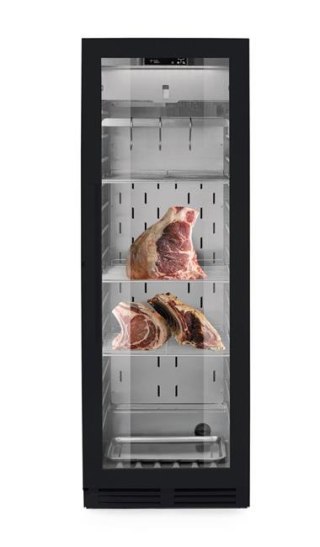 Szafa do sezonowania mięsa Arktic 352 L czarna – stal nierdzewna, UVC, 1–25 °C