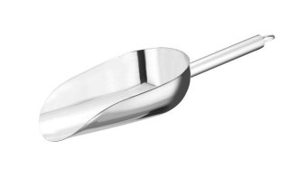 Szufelka barmańska 0,19 L ze stali nierdzewnej, srebrna - BarUp 521458 - 263x80 mm