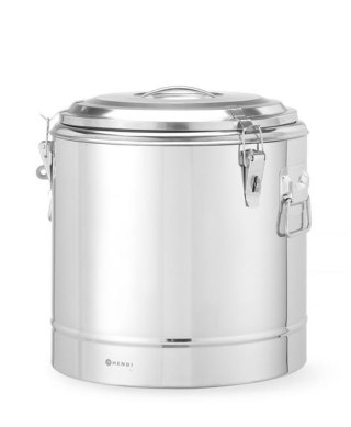 Termos do transportu żywności HENDI 708095 Kitchen Line – stal nierdzewna, 31 L, Ø 400x445 mm