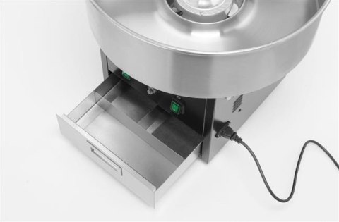 Maszyna do waty cukrowej HENDI 282816 – urządzenie czarne, 1130 W, 520x520x503 mm