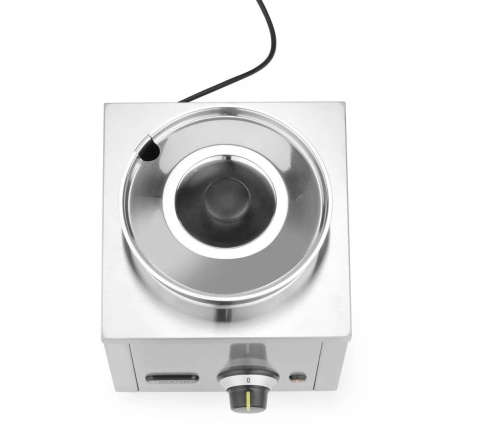 Kompletny zestaw bemarowy Hendi baza 200W, naczynie 4L oraz stalowa pokrywka.