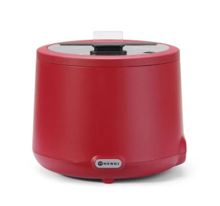 Kociołek do zupy UNIQ czerwony 8L - Hendi design by Bronwasser 500W ø366×325 mm