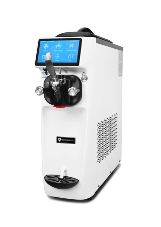 Maszyna do lodów włoskich 6L – Resto Quality RQ16E PRO, 1 smak, pompa napowietrzająca, nocne chłodzenie – 210x654x740 mm