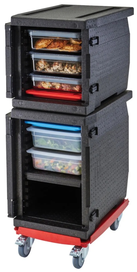 piętrowalny pojemnik Cam GoBox 60 L do transportu gorących i zimnych potraw