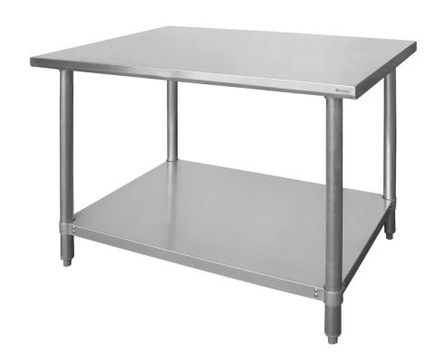 stół centralny HENDI 812471 Budget Line – z półka - ze stali nierdzewnej 1600x600x850 mm
