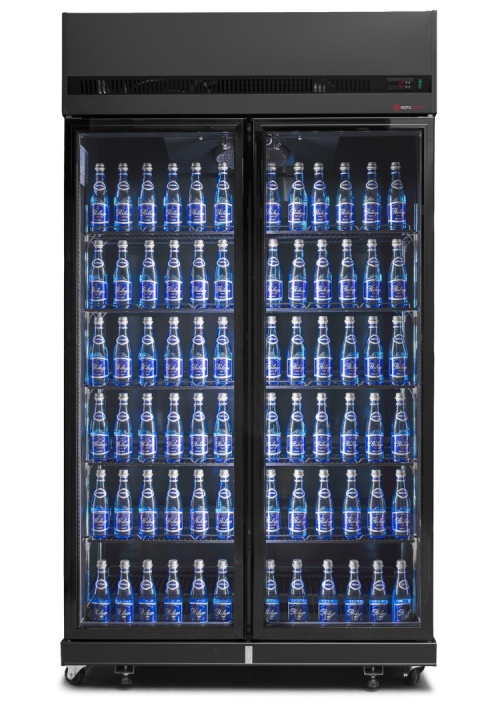 szafa chłodnicza przeszklona RQ770-BLACK przód