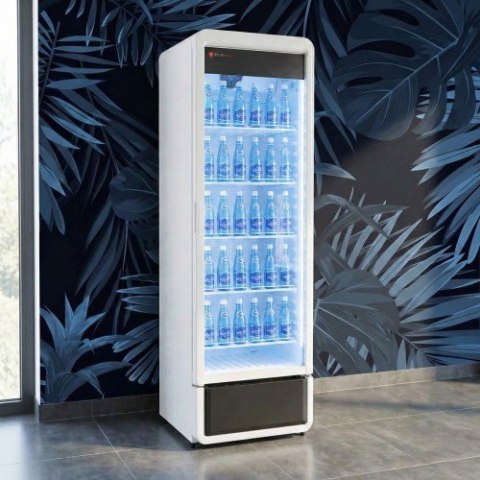 Szafa chłodnicza 377L przeszklona Resto Quality RQ380, biała, 595x607x1870 mm