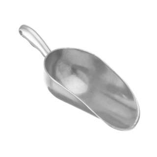 Szufelka barmańska aluminiowa 0,35 L, srebrna, 220x80 mm BarUp 521410