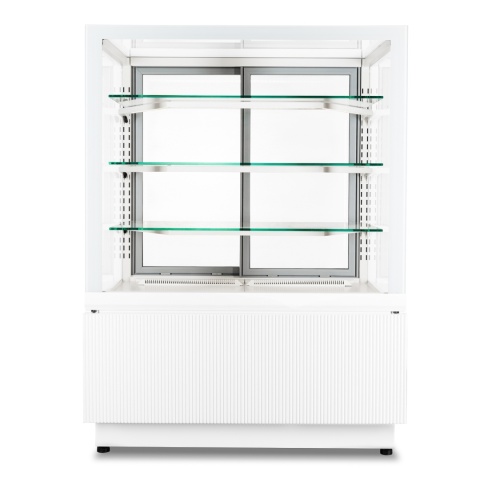 Witryna cukiernicza Dolce Fresca 900 Bianco z trzema półkami