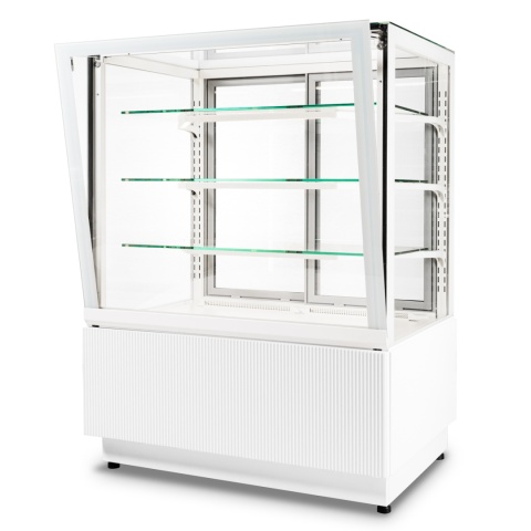 Witryna cukiernicza Dolce Fresca 900 Bianco - uchylna szyba przednia