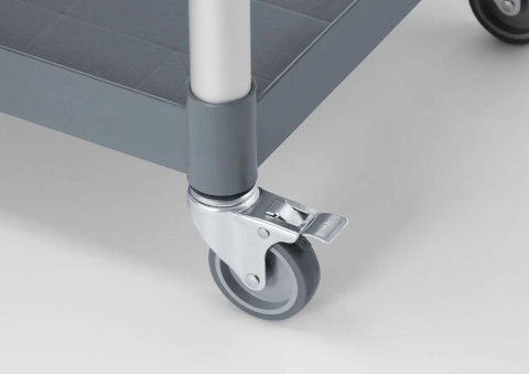 Wózek serwisowy z panelami bocznymi, 3-półkowy 1010x500x960 mm – Amerbox