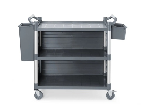 Wózek serwisowy z panelami bocznymi, 3-półkowy 1010x500x960 mm – Amerbox