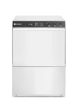 Zmywarka do naczyń gastronomiczna 500x500 Doppio 237366 Hendi - pompa spustowa, 2 dozowniki, system wyparzania 400V/4900W